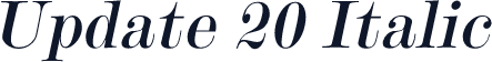 Update 20 Italic