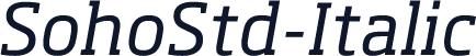 SohoStd-Italic