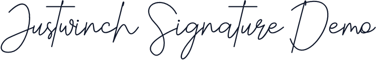 Justwinch Signature Demo