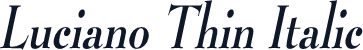 Luciano Thin Italic