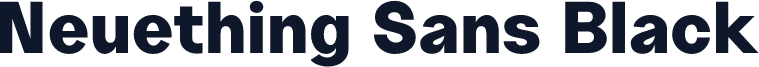Neuething Sans Black