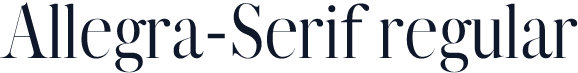 Allegra-Serif regular