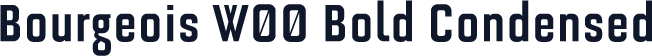 Bourgeois W00 Bold Condensed