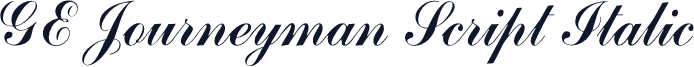 GE Journeyman Script Italic