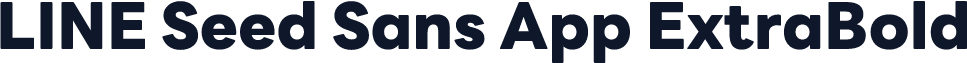 LINE Seed Sans App ExtraBold