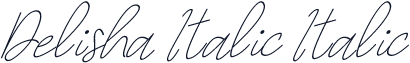 Delisha Italic Italic