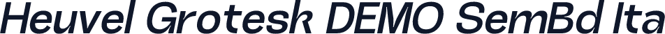Heuvel Grotesk DEMO SemBd Ita