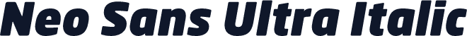 Neo Sans Ultra Italic
