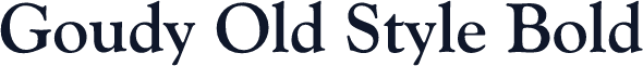 Goudy Old Style Bold