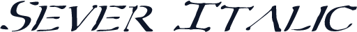 Sever Italic