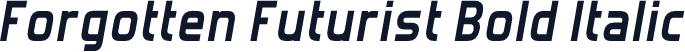Forgotten Futurist Bold Italic