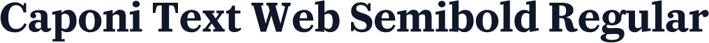 Caponi Text Web Semibold Regular