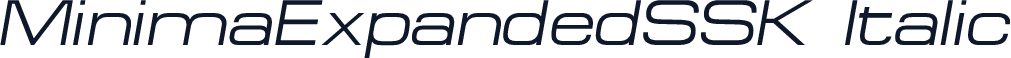 MinimaExpandedSSK Italic
