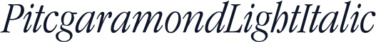 PitcgaramondLightItalic