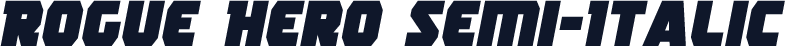Rogue Hero Semi-Italic
