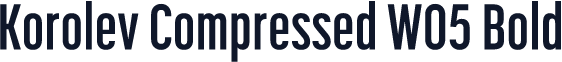 Korolev Compressed W05 Bold