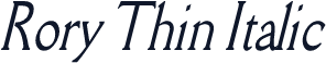 Rory Thin Italic