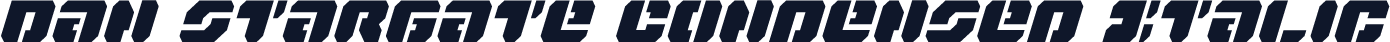 Dan Stargate Condensed Italic