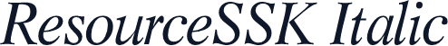 ResourceSSK Italic