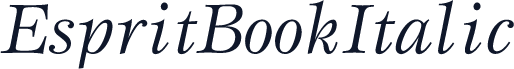 EspritBookItalic