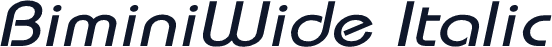 BiminiWide Italic