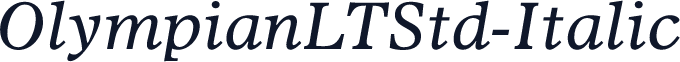 OlympianLTStd-Italic