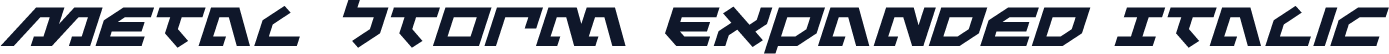 Metal Storm Expanded Italic
