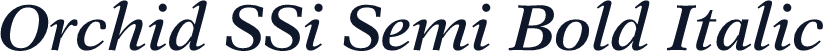 Orchid SSi Semi Bold Italic