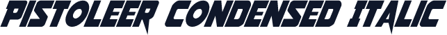 Pistoleer Condensed Italic