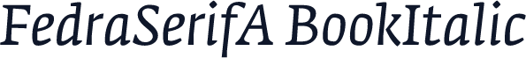 FedraSerifA BookItalic