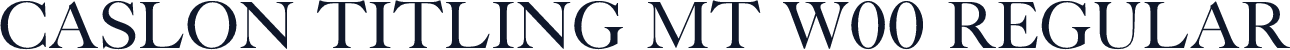 Caslon Titling MT W00 Regular
