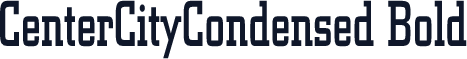 CenterCityCondensed Bold