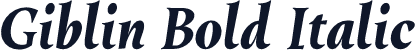 Giblin Bold Italic