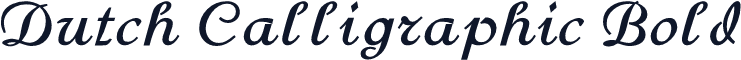 Dutch Calligraphic Bold