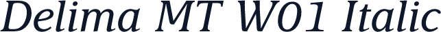Delima MT W01 Italic