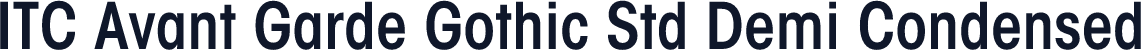 ITC Avant Garde Gothic Std Demi Condensed