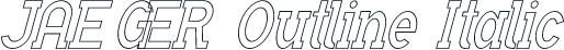 JAEGER Outline Italic