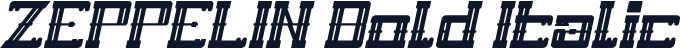 ZEPPELIN Bold Italic
