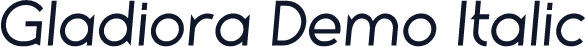 Gladiora Demo Italic