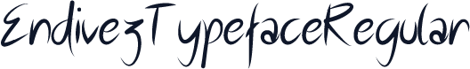 EndivezTypefaceRegular
