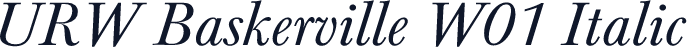 URW Baskerville W01 Italic
