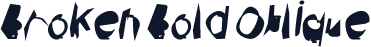 Broken Bold Oblique