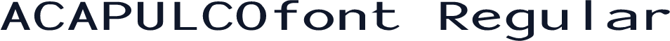 ACAPULCOfont Regular