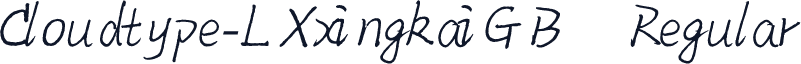 Cloudtype-LXxingkaiGB Regular