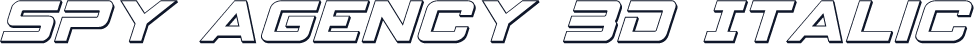 Spy Agency 3D Italic