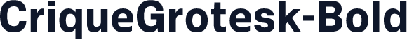 CriqueGrotesk-Bold