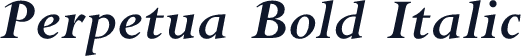 Perpetua Bold Italic