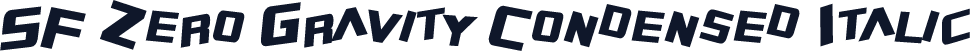 SF Zero Gravity Condensed Italic