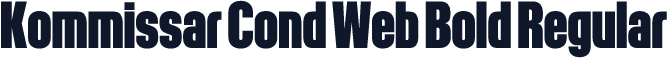 Kommissar Cond Web Bold Regular