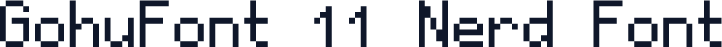 GohuFont 11 Nerd Font